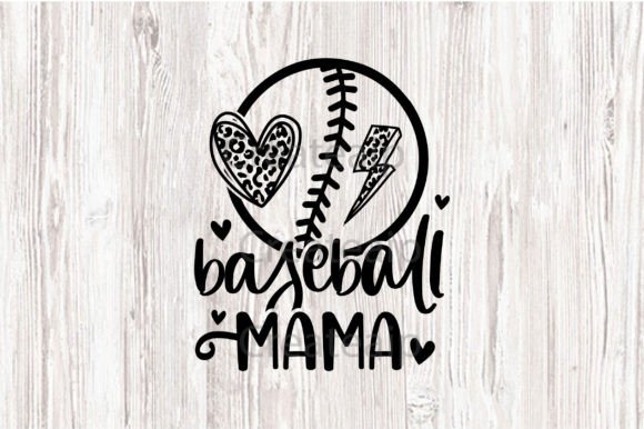 Baseball Mama Sublimation Distressed PNG for Game Day