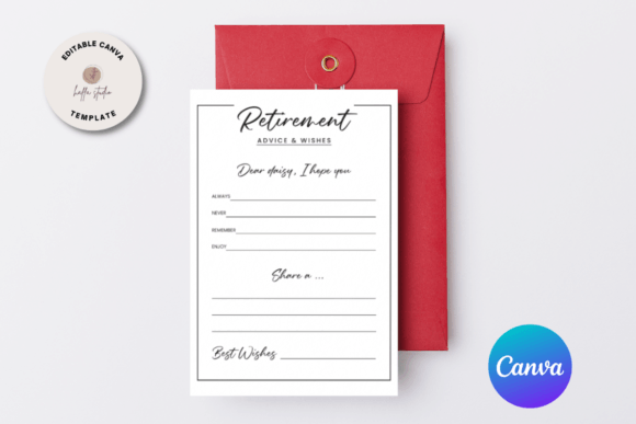 Canva Retirement Advice Wishes Template