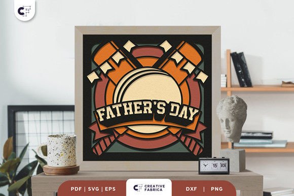 Celebrate Dad with a Unique Cricket-Themed Shadow Box