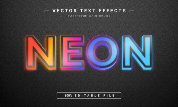 Create Stunning Neon Editable Text Effects for Your Designs