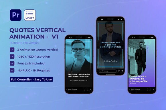 Elevate Your Instagram with Quotes Stories V1 for Premiere Pro