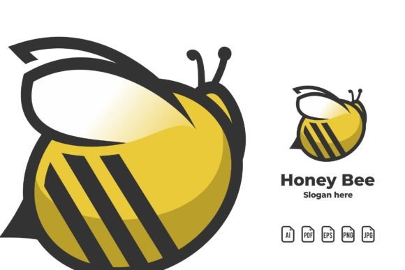 Honey Bee Girl Mascot Logo: A Sweet Design Template