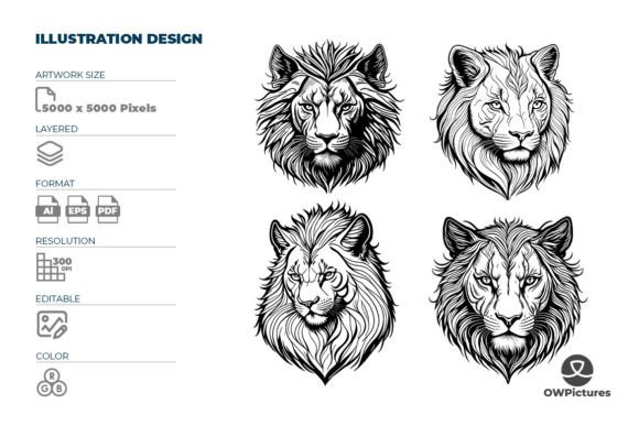 King Lion Faces: A Bold Font for Powerful Designs
