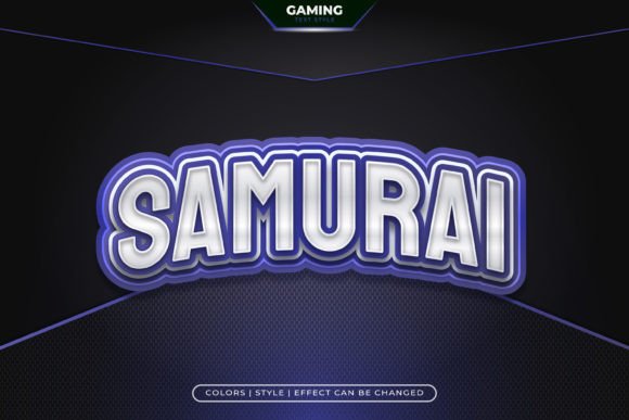 Samurai Text Effect with E-sport Style