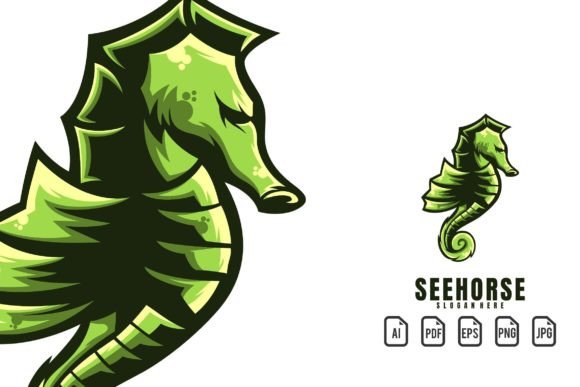 Seehorse Mascot Logo: A Dynamic Template for Your Brand