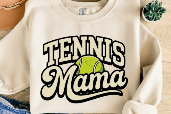 Tennis Mama: Vintage Tennis Mom Shirt Design for Sporty Pride