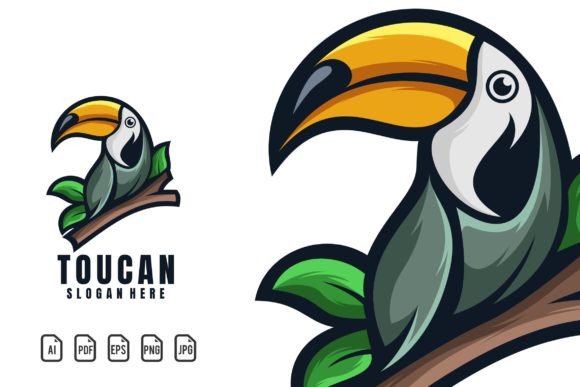 Toucan Mascot Logo: A Vibrant Design Asset
