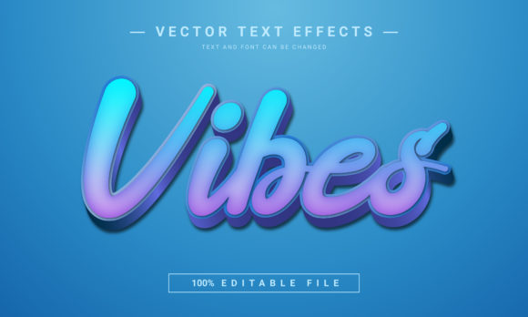 Vibes Editable Text Effect