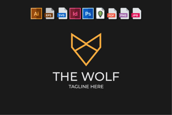 Wolf Minimalist Logo: A Bold and Versatile Design Asset